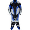 RTX Halo Blue Black Motorcycle Leathers 1Pc Suit